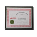 Black Plastic Certificate Frame